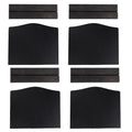 Set of four double-sided mini blackboard ornaments for home, hotel, or bar decor, featuring playful design from Everything Baby.