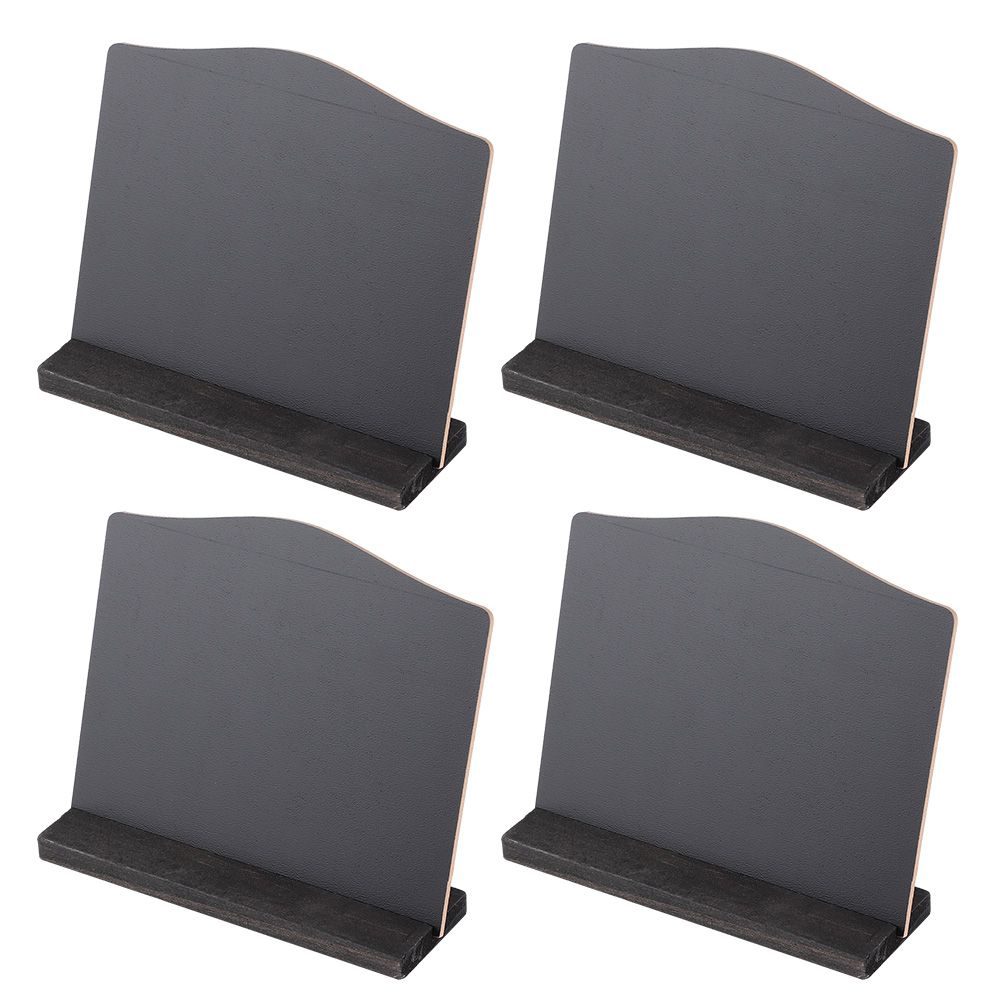 Set of four double-sided mini blackboards from Everything Baby, ideal for home, hotel, or bar desk decoration.