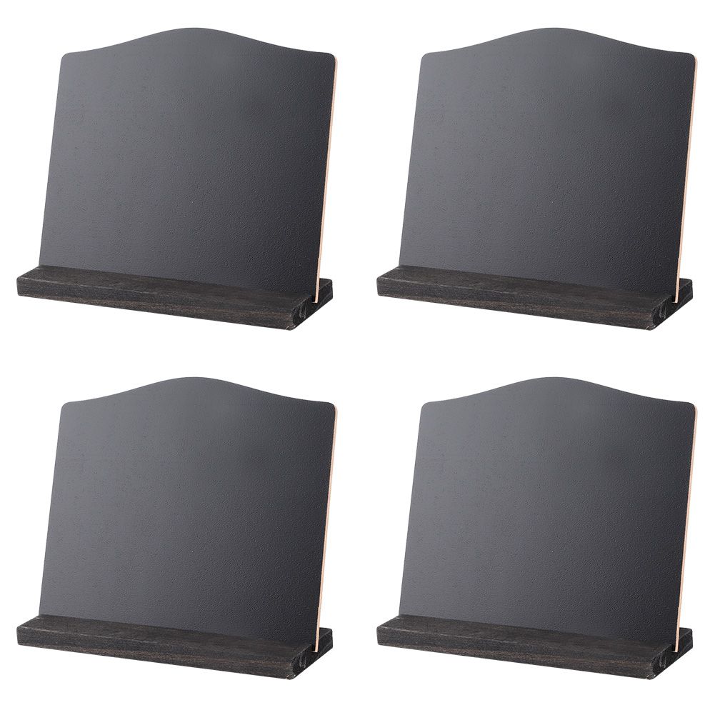 Set of four double-sided mini blackboard ornaments from Everything Baby, suitable for home, hotel, or bar desktop decoration.