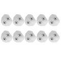 White Halloween spider webs decoration with two fake spiders, suitable for haunted house, bar, or KTV scene props.
