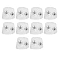 White spider webs with two fake spiders, Halloween decorations for haunted house or KTV scene, by Everything Baby.