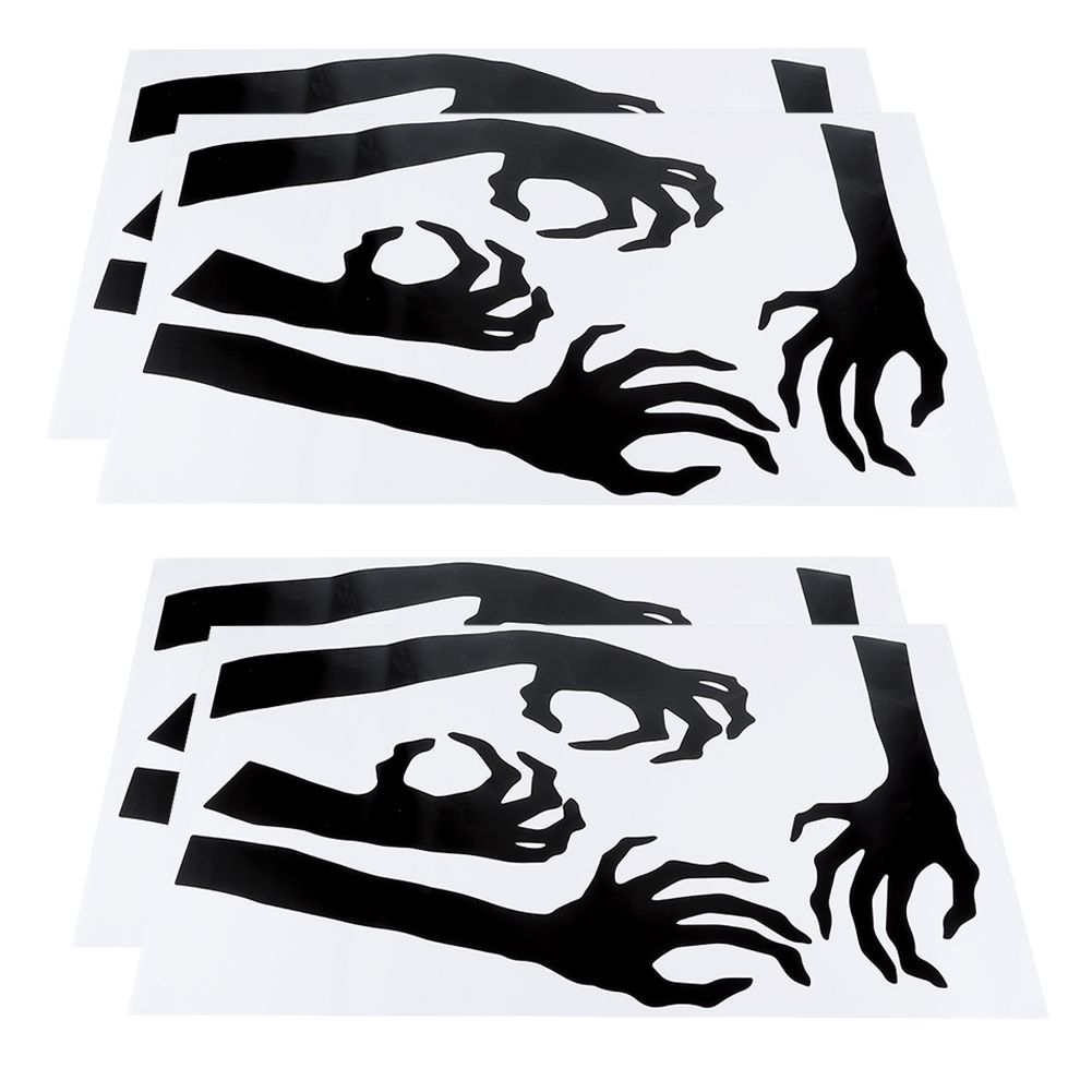 Halloween horror wall sticker set for kids' rooms, featuring spooky decorations by Everything Baby for pretend play and party decor.
