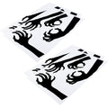 Four horror-themed Halloween wall stickers by Everything Baby, perfect for decorating living rooms, bedrooms, or party spaces.