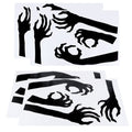 Four spooky Halloween wall sticker decals from Everything Baby, perfect for decorating living rooms and bedrooms for Halloween.