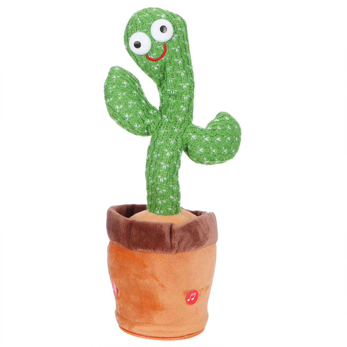 Electronic dancing singing cactus plush toy for kids, soft plush cactus toy for pretend play and early education by Everything Baby