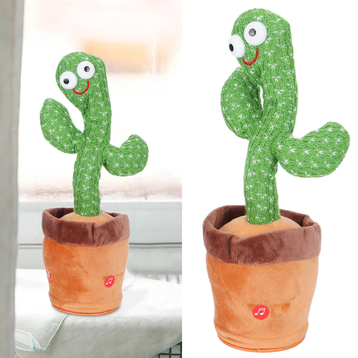 Electronic cactus plush toy from Everything Baby, dancing and singing, ideal for children's pretend play and early education.
