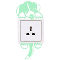 Self-adhesive cartoon luminous switch sticker from Everything Baby, glowing wall decor for kids' rooms, perfect for pretend play.