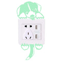 Self-adhesive luminous cartoon switch sticker from Everything Baby, glowing wall decor for kids' rooms, perfect for pretend play.