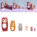 Six handmade cartoon Russian nesting dolls ornaments for kids' pretend play and home decor, colorful and detailed.