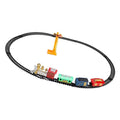 Everything Baby classic toy train set with festive Christmas theme, featuring electric track and steam train for kids' ride-on fun.
