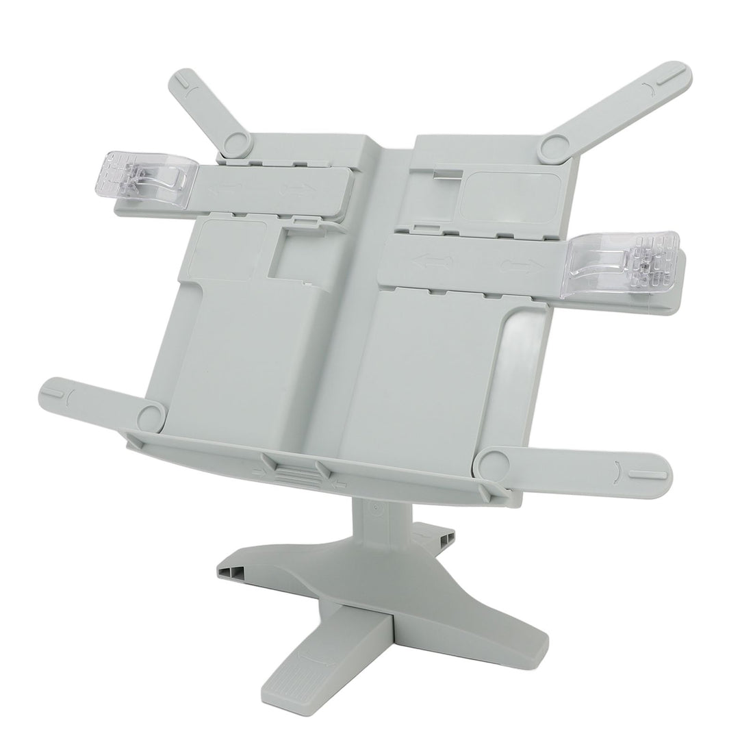 Lightweight, foldable green adjustable book stand for kids and adults, designed for reading, studying, and desktop use.