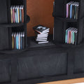 Solid wood and plastic miniature book display case by Everything Baby, rotatable tiny library shelf for kids' room decor.