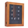 Miniature wooden and plastic display case for tiny books, rotatable library shelf for kids' room decor by Everything Baby