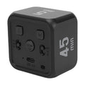 Black gravity sensor cube timer for work, learning, or kitchen, featuring flip countdown and countup functions, designed for kids and adults.