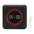 Black gravity sensor cube timer for work, learning, and cooking, featuring flip countdown and countup functions, by Everything Baby.