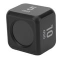 Black gravity sensor cube timer with flip countdown and countup functions, suitable for work, learning, and kitchen activities.