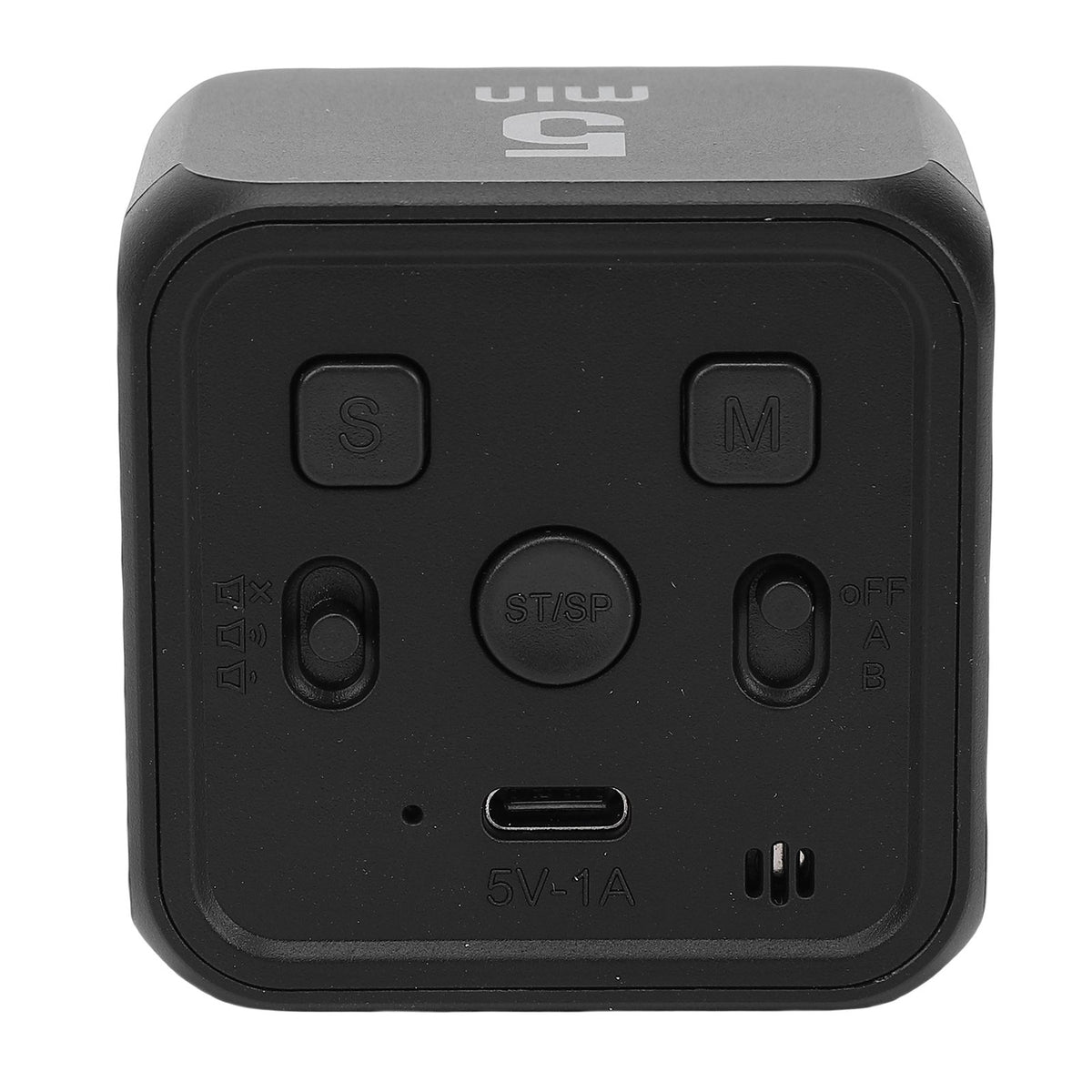 Black gravity sensor cube timer with flip countdown and countup functions, designed for work, learning, and kitchen activities.