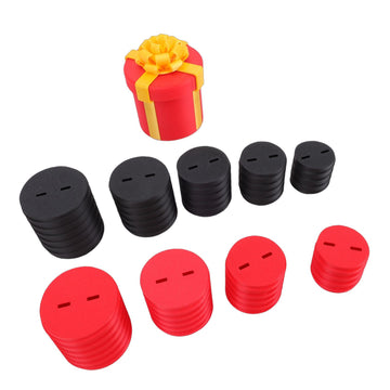 Red nested screw gift box with 3D printed layers, reusable prank toy for kids' pretend play, by Everything Baby.