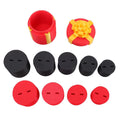 Red nested screw gift box, 3D printed surprise toy with layers, reusable prank gift box for kids' pretend play, by Everything Baby.