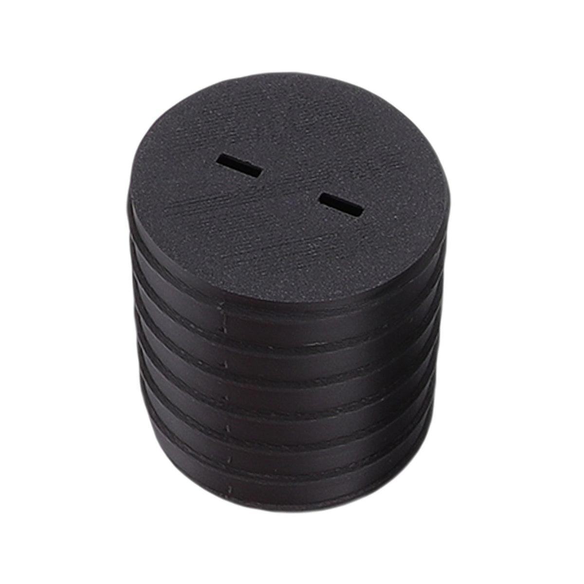 Black 3D printed nested screw gift box by Everything Baby, a reusable pretend play toy with layered surprise for kids' birthdays.
