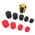Black 3D printed nested screw gift box by Everything Baby, a reusable prank toy with layers and screws for pretend play and surprises.