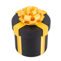 Black 3D printed nested screw gift box with layers, playful prank toy for kids, from Everything Baby, ideal for birthday surprises.