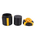 Black 3D printed nested screw gift box from Everything Baby, with layered surprise and screws for pretend play and pranks.