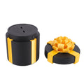 Black nested screw gift box with 3D printed layers, playful prank toy from Everything Baby for pretend play and surprises.