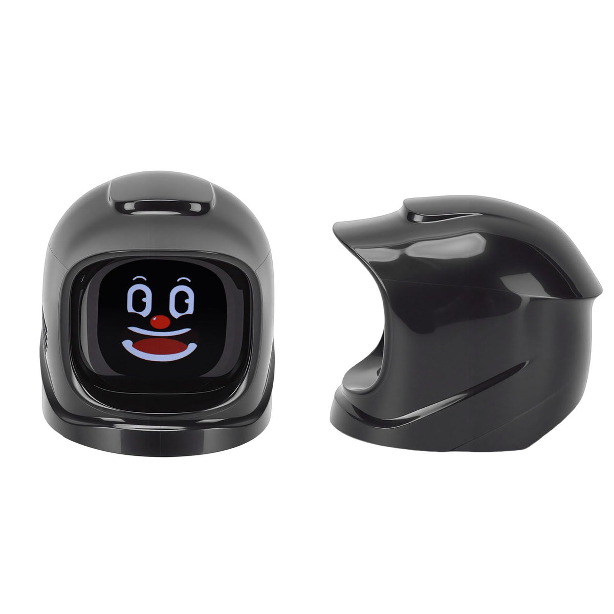 Emotional companion smart expression robot car ornament designed for kids' ride-on cars, featuring a cute electronic pet design.