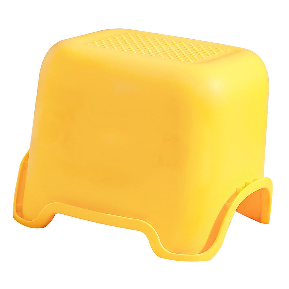 Cute duck-shaped mini plastic step stool by Everything Baby, stackable, anti-slip, ideal for kids' indoor or camping use.