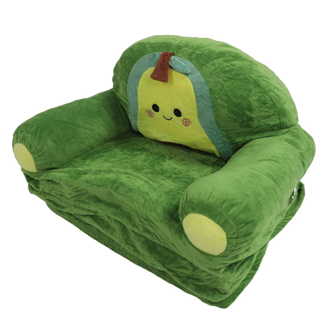 Foldable kids sofa by Everything Baby with cute cartoon design, soft plush material, portable children's couch for home use.