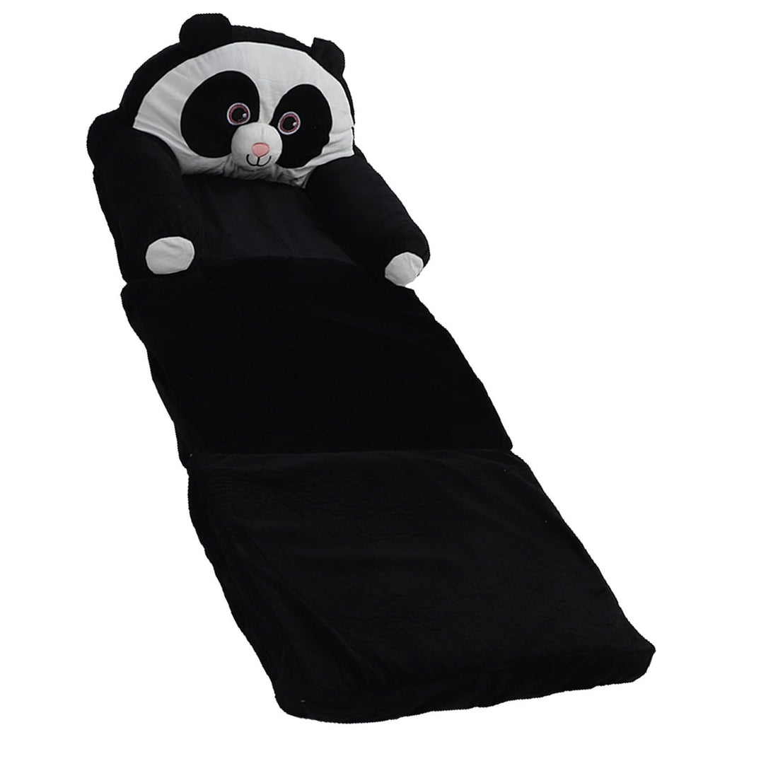 Cute foldable kids sofa by Everything Baby, featuring a soft plush panda design, perfect for children's playrooms and bedrooms.