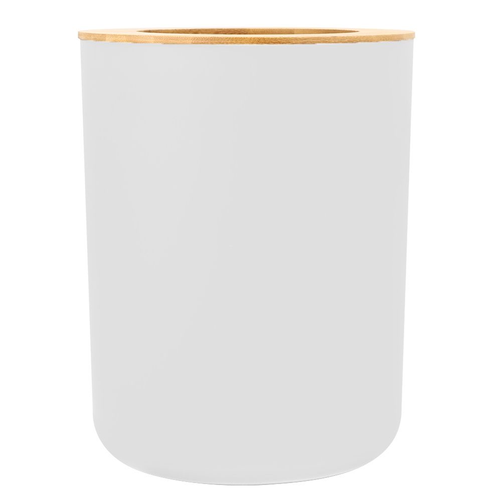 Six-piece white bathroom soap box, toothbrush holder, rinse cup, and lotion bottle accessories kit for household use.