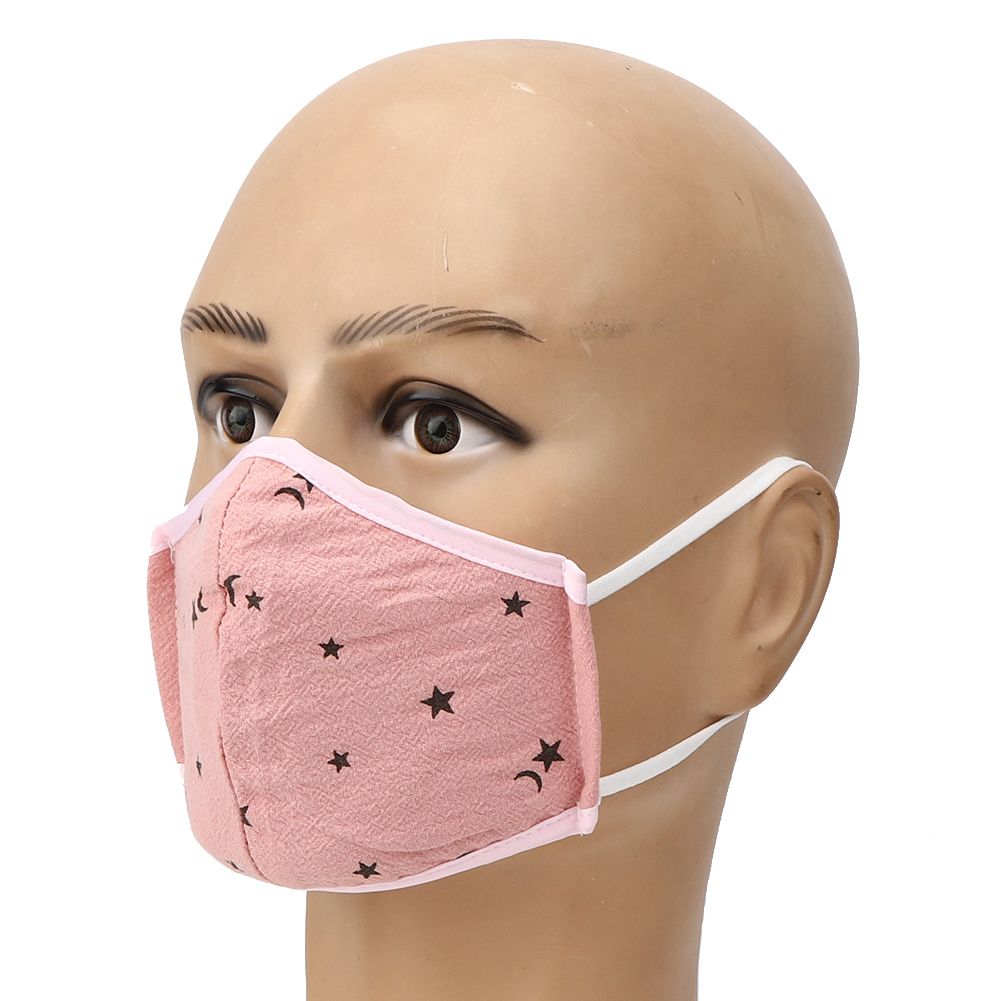 Pink washable children's anti-fog mouth muffle dust-proof breathable cover, part of baby health and grooming kit.