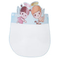 Transparent full face covering for kids, featuring cute cartoon design, ideal for outdoor riding and saliva protection for babies.