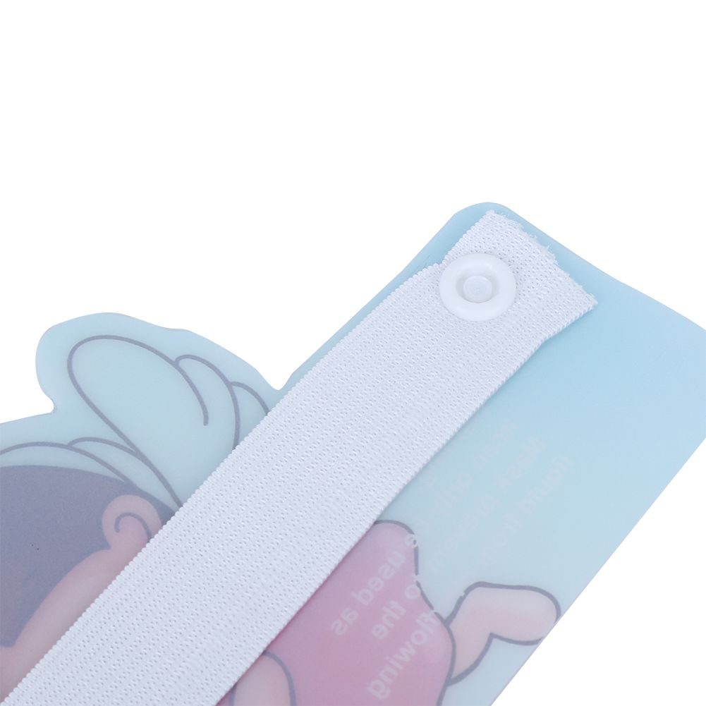 Transparent full face covering mask for kids, featuring cute cartoon design, ideal for outdoor riding and baby health protection.