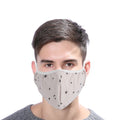 Yellow 4-pack unisex washable breathable mouth covers for adults, dust-proof and protective, suitable for health and grooming use.