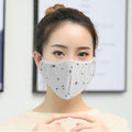 Unisex adult breathable gray mouth cover dust-proof washable protective mask for health and safety.