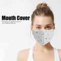 Gray 4-pack unisex washable breathable mouth covers for adults, dustproof and protective, designed for health and grooming.