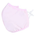 Pink washable cotton face cover set with breathable, dust-proof mouth masks for adults, suitable for protecting against dust and particles.