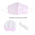 Pink washable cotton face cover for adults, breathable dust-proof mouth mask, suitable for men and women, from Everything Baby.