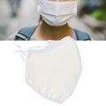 Yellow washable cotton face cover for adults, breathable and dust-proof, designed for comfortable mouth protection.