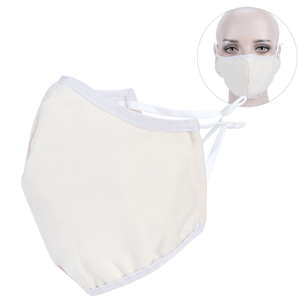 Yellow washable cotton face cover for adults, breathable dust-proof mouth mask from Everything Baby, ideal for health and grooming.
