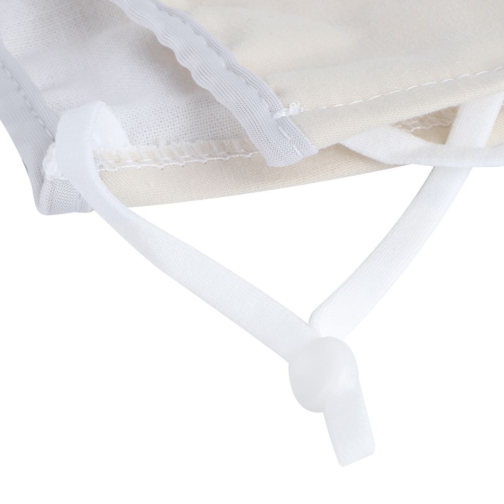Yellow washable cotton face cover mask for adults, breathable and dust-proof, suitable for everyday use by men and women.