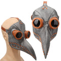 Black copper Halloween bird beak mask for kids, pretend play costume prop with face cover and decorative toy.