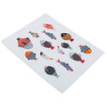 Baby and kids themed 45x60cm tablecloth featuring colorful patterns, ideal for dining and photography props, by Everything Baby.