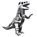 Kids wearing dinosaur inflatable costume by Everything Baby, suitable for Halloween, parties, and festive decorations.