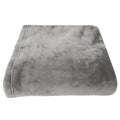 Gray oversized fleece hooded blanket hoodie with pocket for girls, warm flannel sleepwear from Everything Baby.
