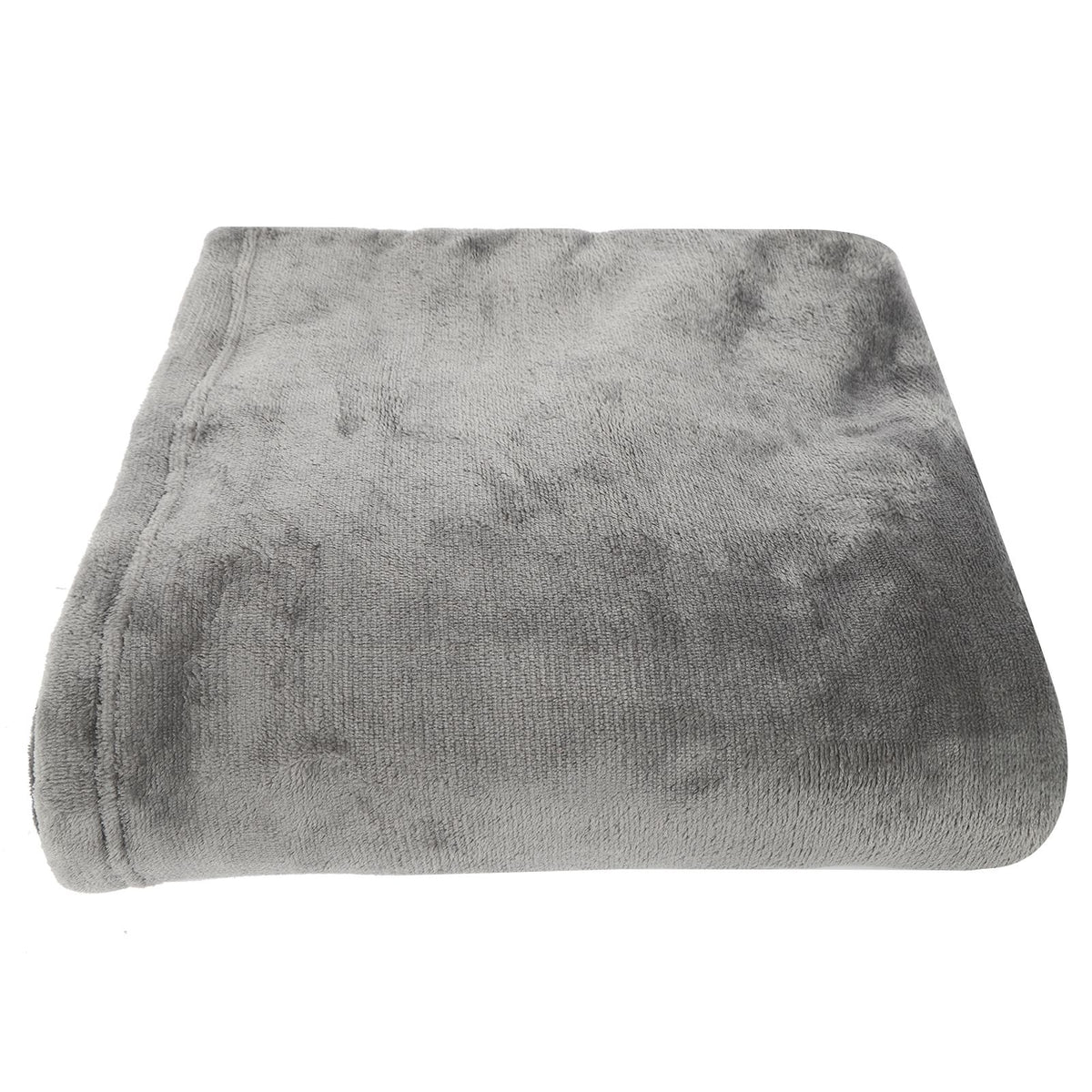 Gray oversized fleece hooded blanket hoodie with pocket for girls, warm flannel sleepwear from Everything Baby.