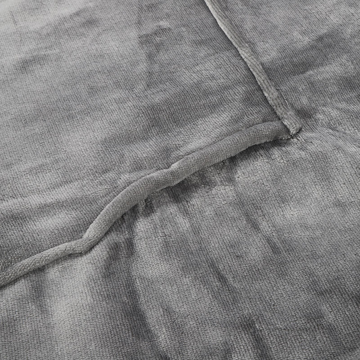 Gray oversized fleece hooded blanket hoodie with pocket, warm sleepwear for girls from Everything Baby, suitable for kids.